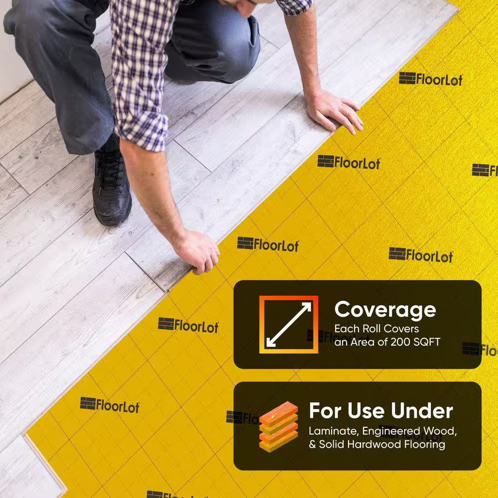 Goldmax 200 Sq. Ft. 3.58 Ft. X 56 Ft. X 3 Mm Premium Underlayment for Laminate H