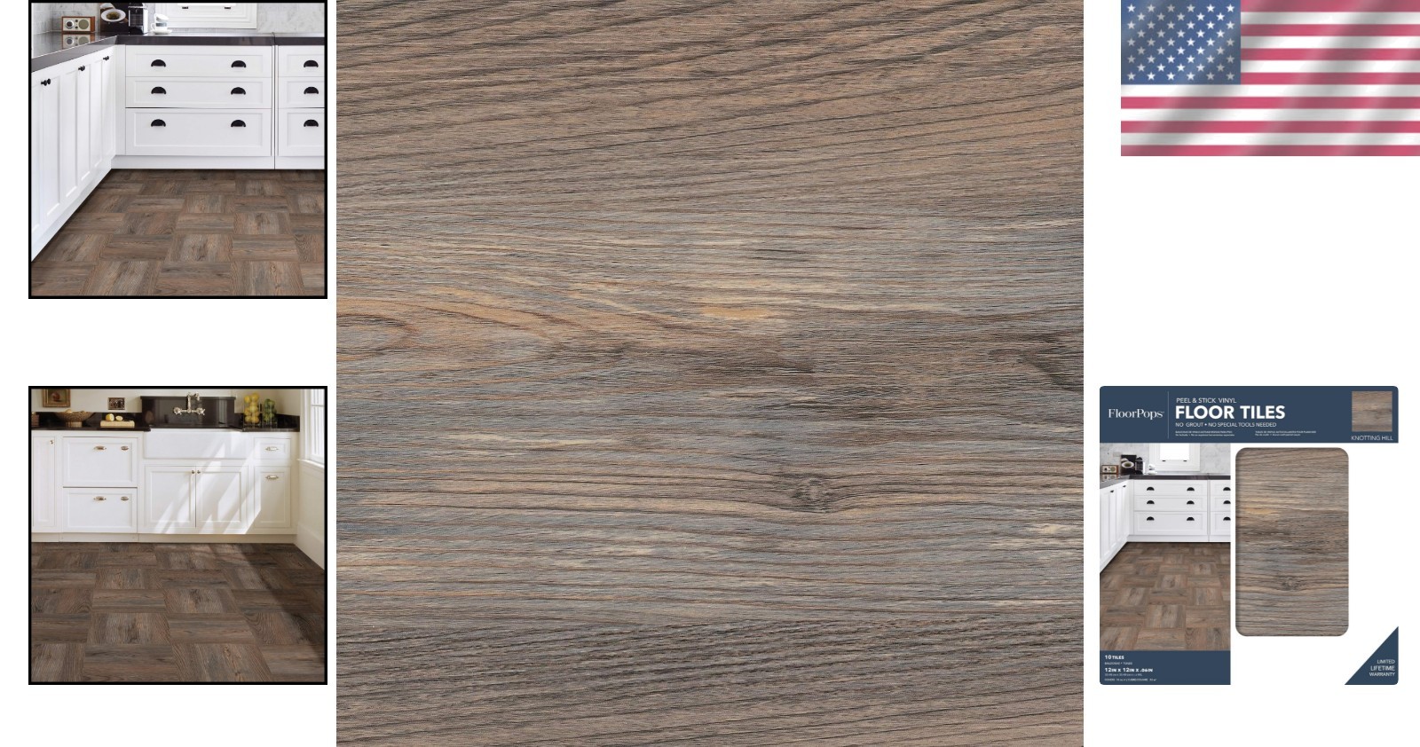 Knotting Hill 60×24 Rustic Peel & Stick Vinyl Floor Tiles – Upgrade Your Space