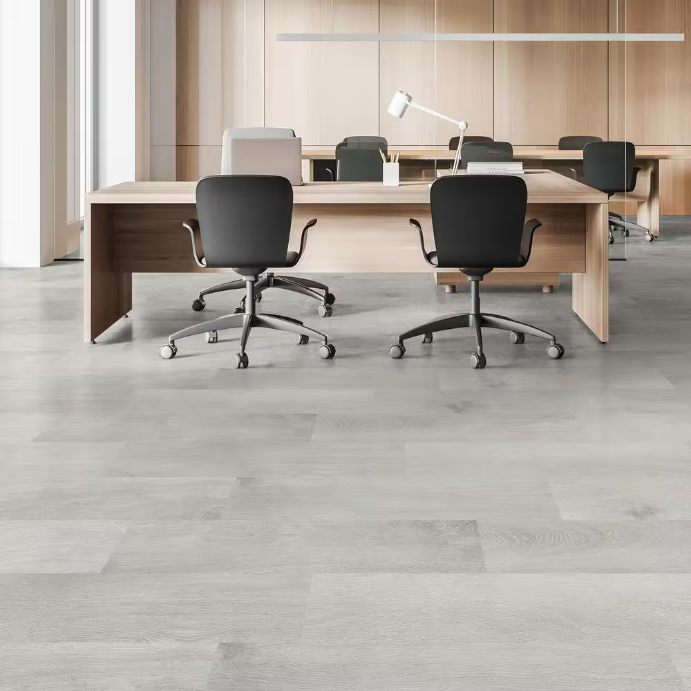 Champagne Beach Wood 22 MIL X 8.7 In. W X 48 In. L Click Lock Waterproof Luxury