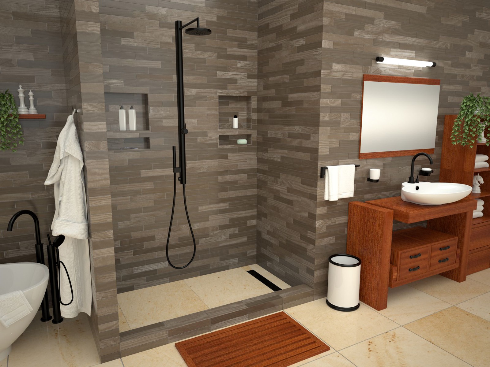 Tile Redi RT3260R-PVC-2.5 Redi Trench 60″ x 32″ Rectangular