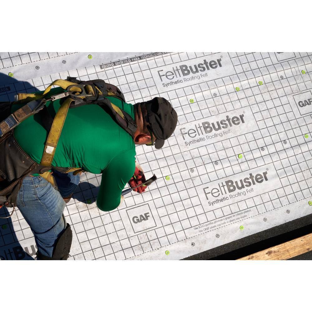 1000 Sq Ft Synthetic Roofing Underlayment Roll Heavy-Duty Roof Barrier