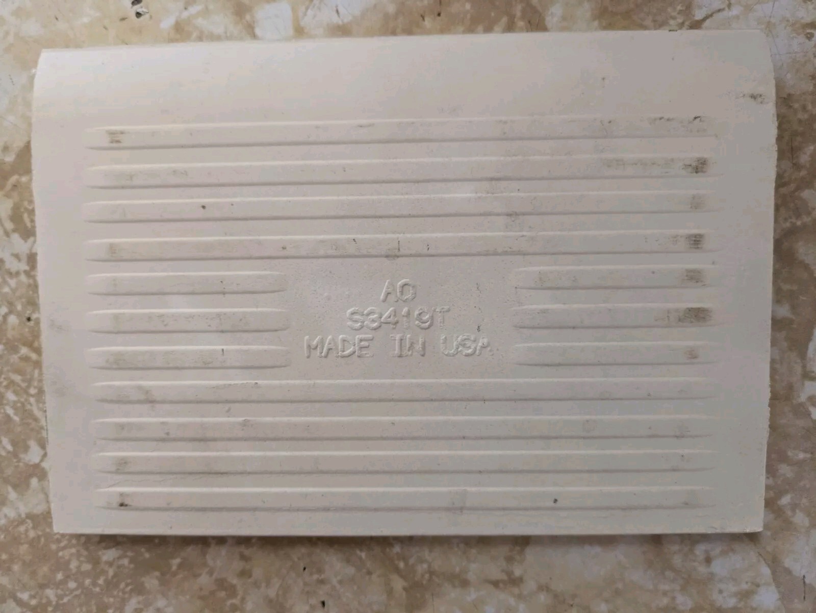 1 pc. Almond Base Cove Bullnose Ceramic Tile: 4-1/4″ X 6″ New Crystalline Olean