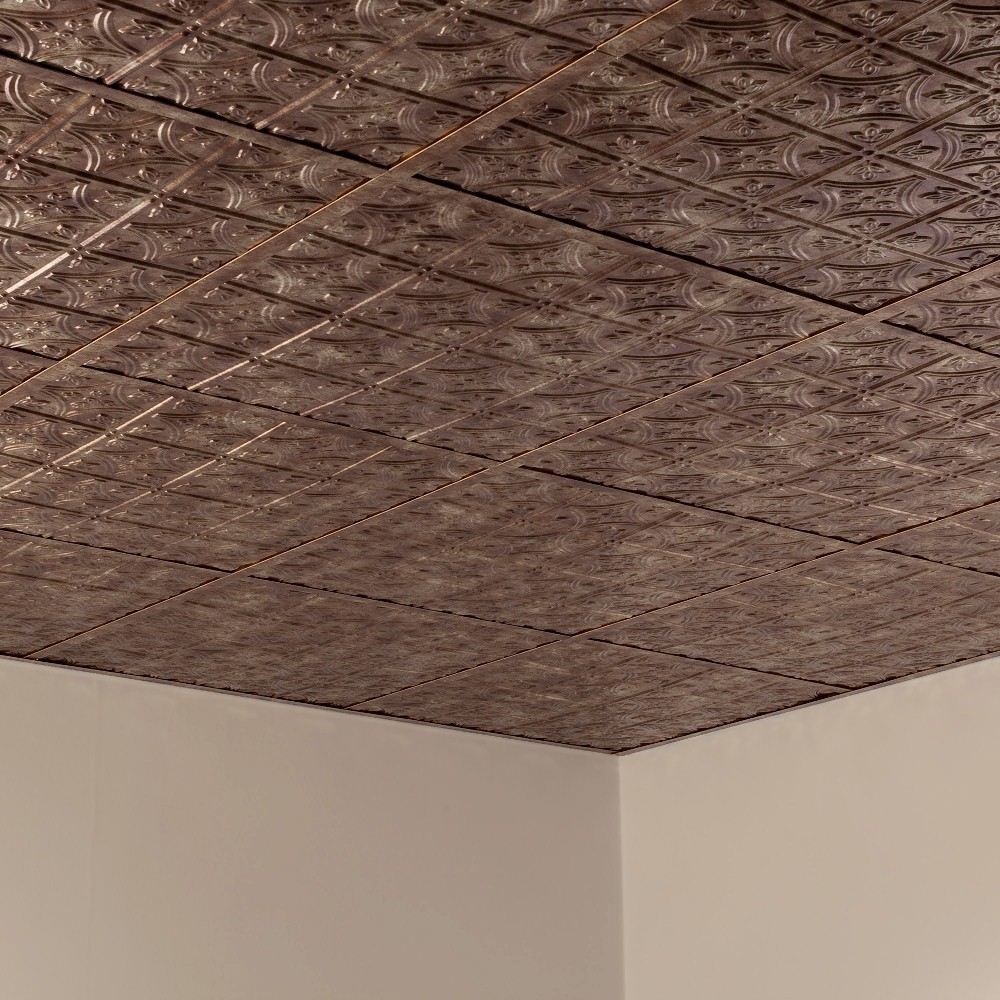 Fasade – 2ft x 2ft Traditional Style #1 Lay In Ceiling Tile/Panel (5 Pack)