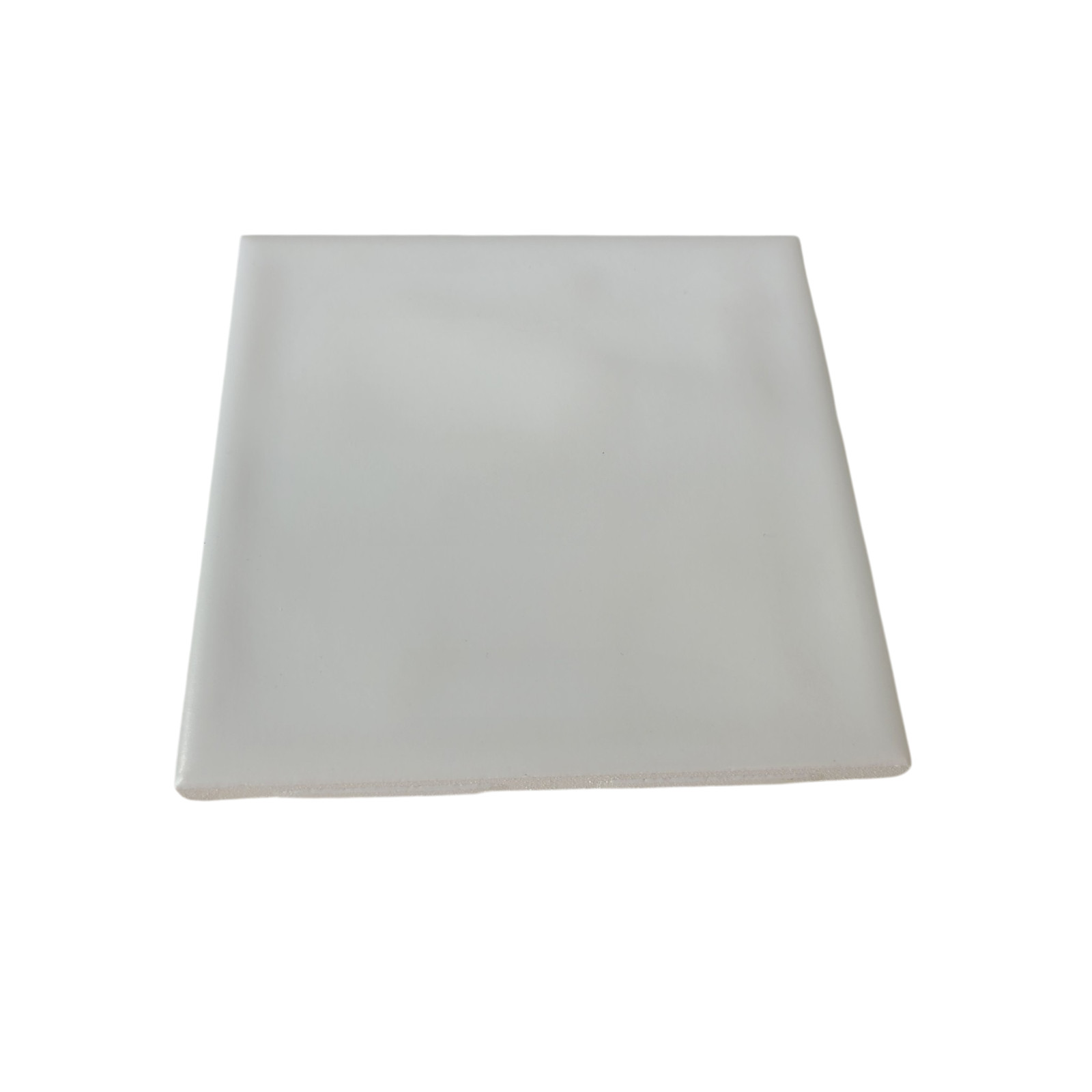White Ceramic Florida Tile 4 3/8 in FT Subway Square Potters Touch Undulated
