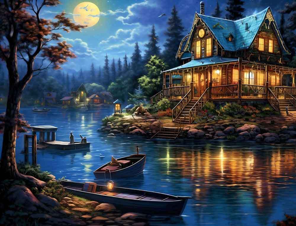 Cabin Accent & Decor Tile Ray Powers Bayou Country Art OB-RPA368AT