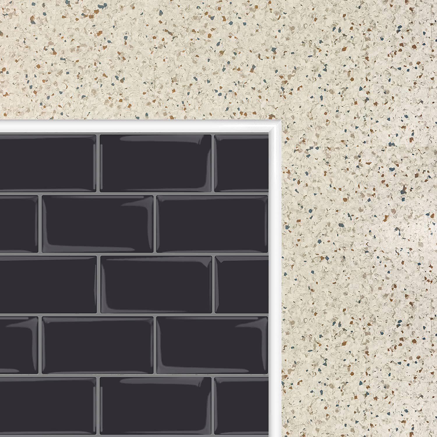 10-Pack Peel and Stick Trim for Backsplash Tile Edge, 12″ Tile Edge Trim Self-Ad