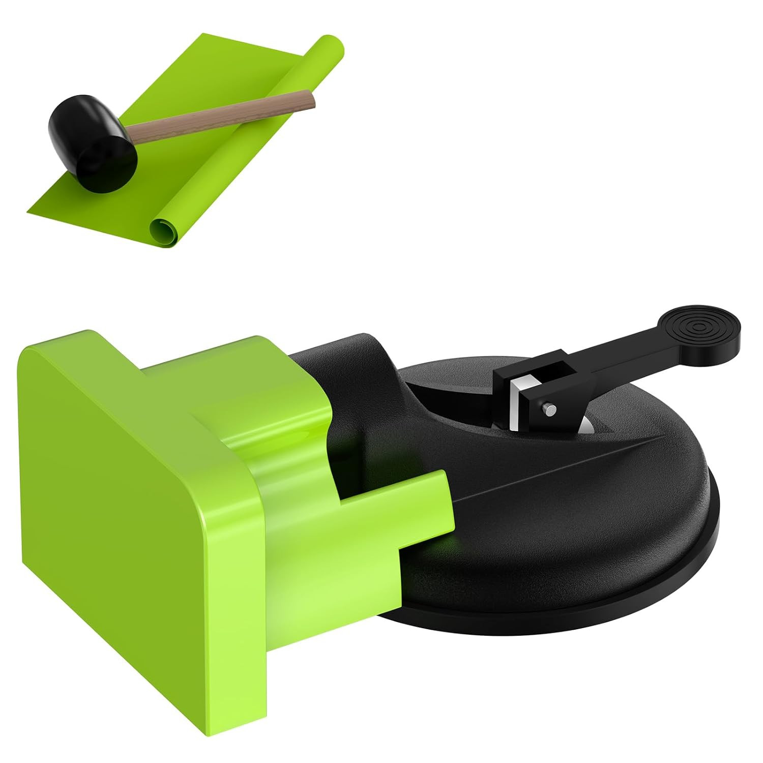 Floor Gap Fixer Tool Kit with Suction Cup & Rubber Mallet, Floating Floor Fixer