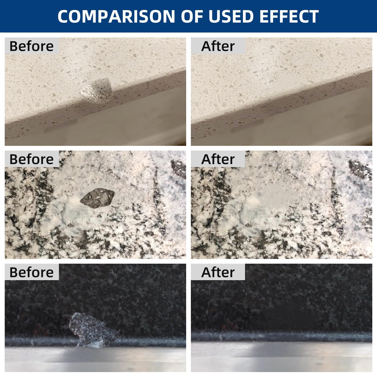 Marble and Granite Repair kit Porcelain Marble Stone and Quartz Countertops