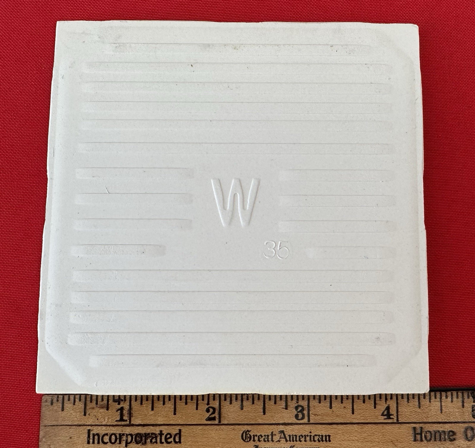 1 pc. Horizon – Medium Blue: Glossy Ceramic Tile by Wenczel Tile Co. 4-5/16″ New