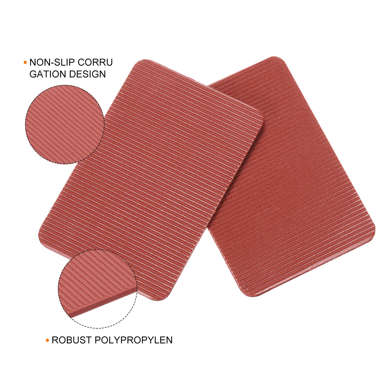 80pcs plastic thicknesses 60x40mm 2/3/5/10mm spacers car tiles