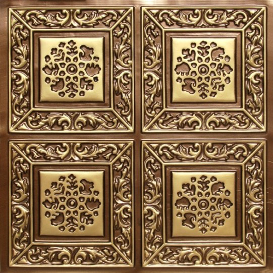 3D Embossed Faux Tin Decorative 24×24 PVC Ceiling Tile #203