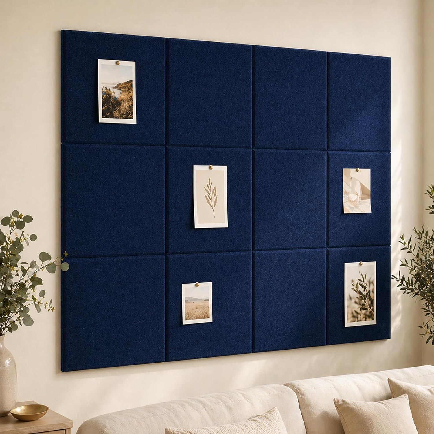 Large Cork Boards Walls 36″ x 24″ Self Adhesive Felt Wall Tiles Ideal Office
