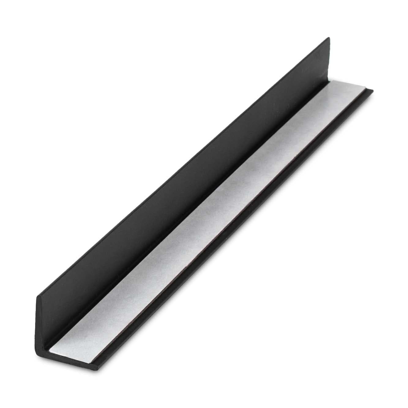3 PCS Black Styrene Even Leg Angle Moulding 48×3/4×3/4 Inch 5/64 In Thick