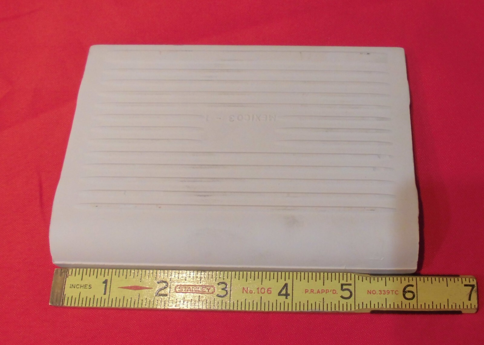 1 pc. Light Smoke Gray: base/cove Ceramic Glossy Tile: 4-1/4″ X 6″ Bullnose Top