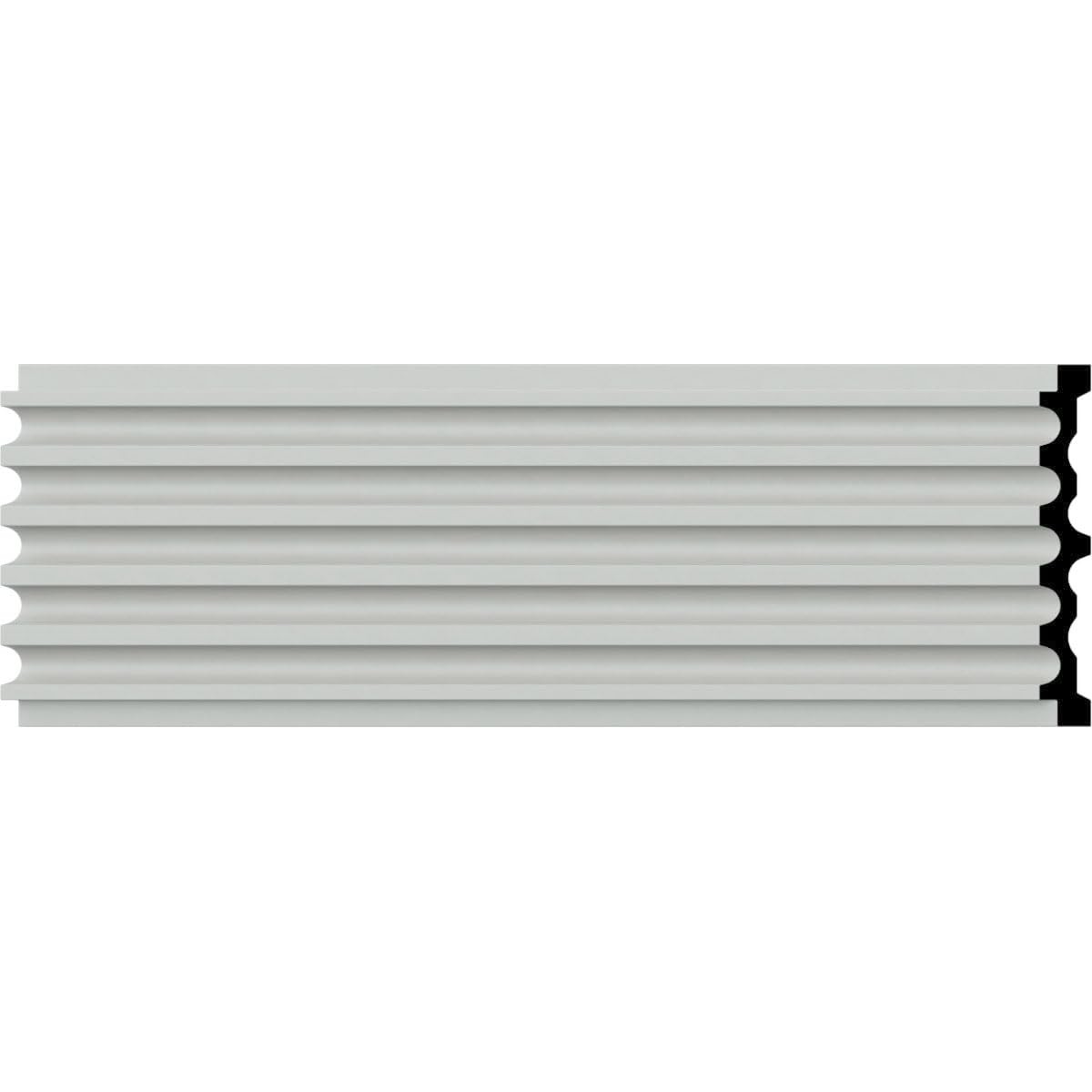 Fluted Window Door Casing 7×78 3/4×1 Inch Primed Wood Interior Molding