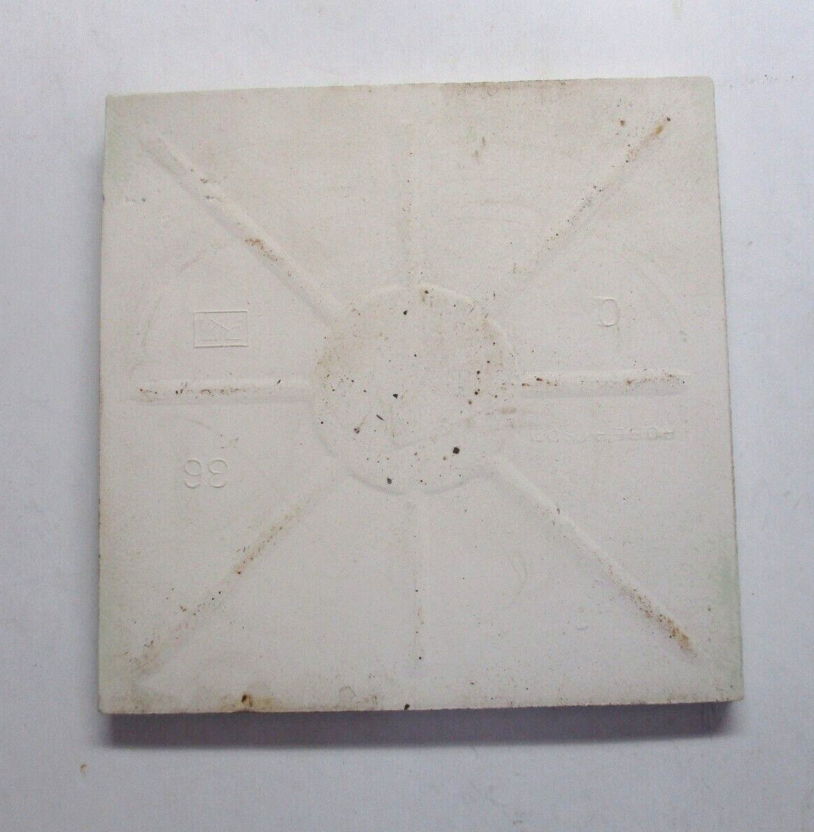 1 Tile Robertson USA 4-5/16″ Gloss Pale Light Pastel Green Ceramic 1950s Vtg MCM