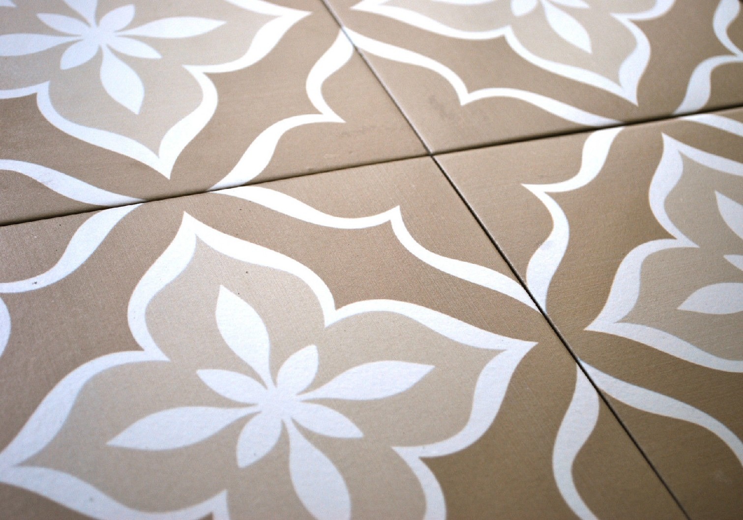 8X8 Flora Weathered Brown Porcelain Stoneware Tile Floor Kitchen (BOX OF 12)