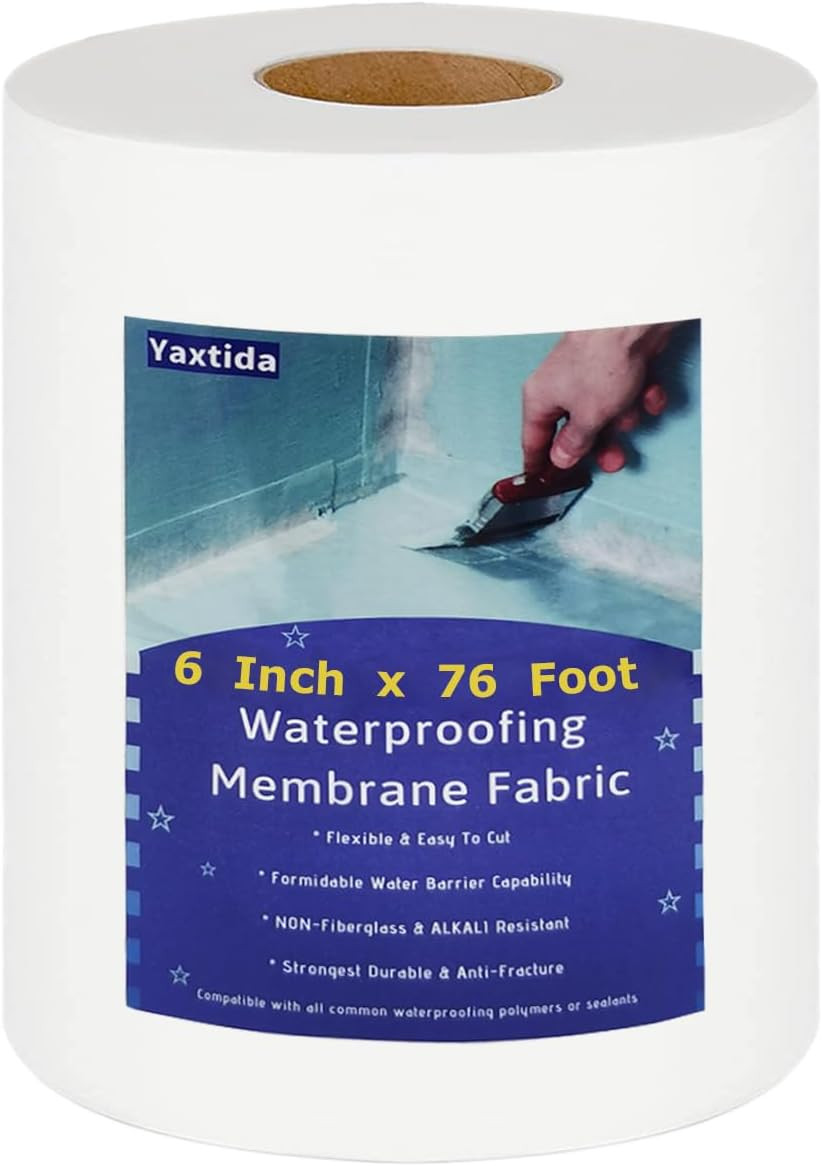 6 Inches X 328 Feet Waterproofing Membrane anti Fracture Fabric, Reinforcing Wat