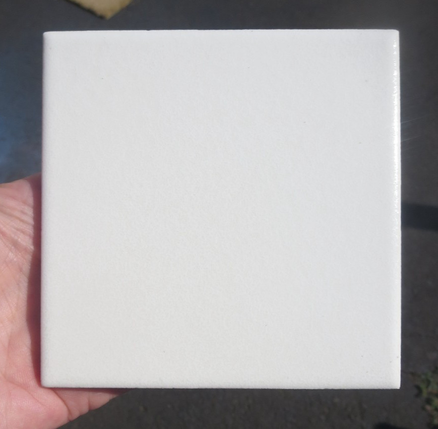 Lot of 25 Vintage Florida Tiles FT 55 Matte Ceramic Bone White 4 3/8 x 4 3/8