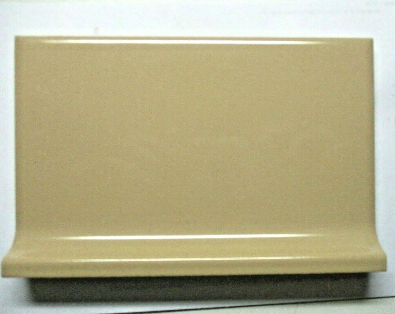 1 Cove Base Wall Tile Mannington USA 6″ Gloss Mexican Sand SA-141 Ceramic Vtg