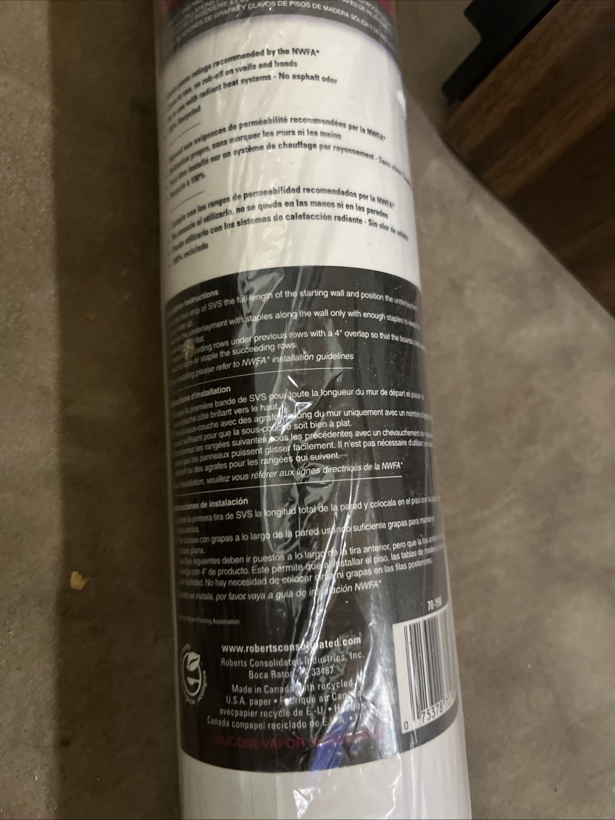 Roberts Silicone Moisture Barrier 70-198 – 31.5″ x 76.25′ – 200 sq. ft. ROLL