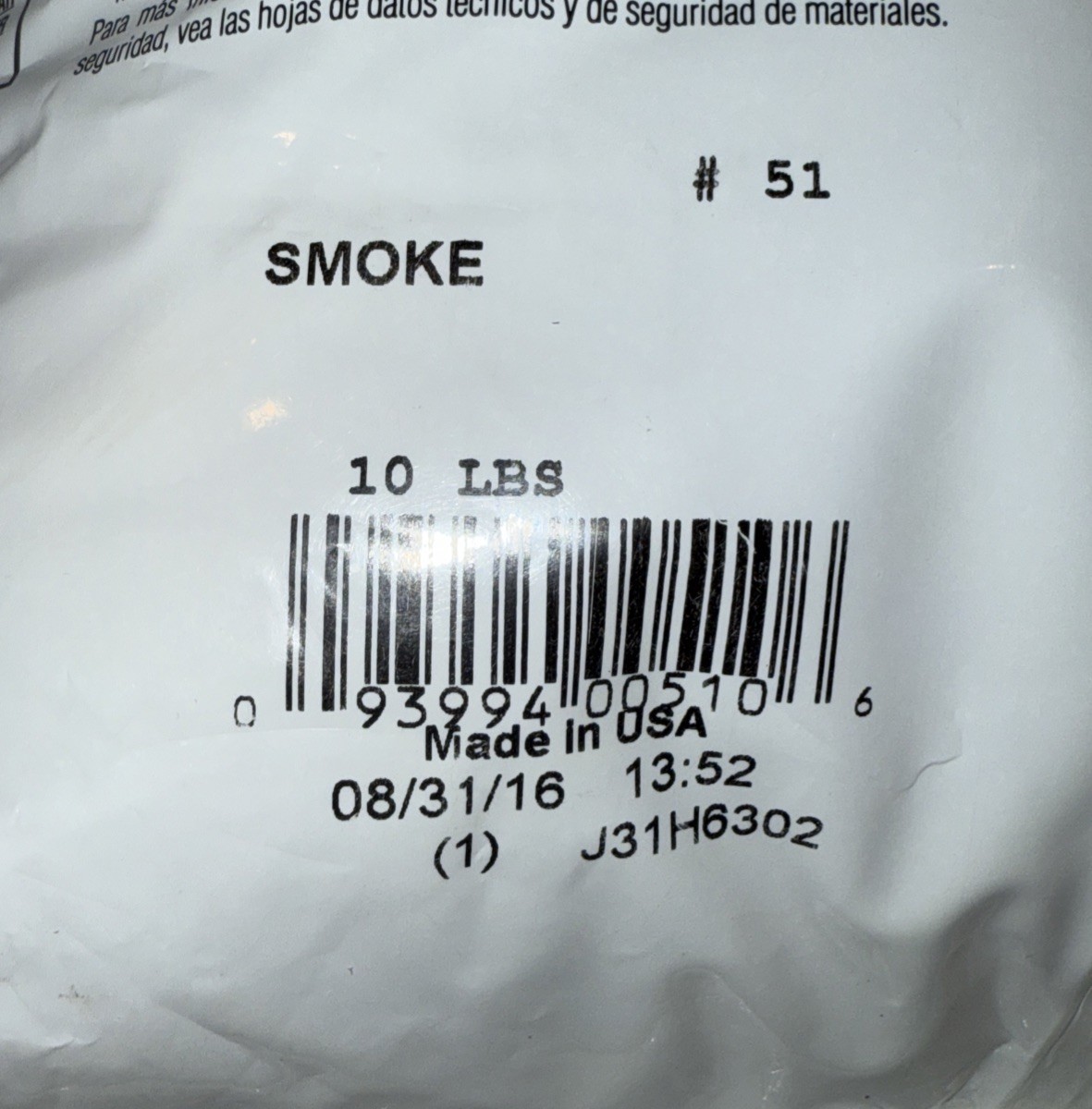 Mapei Sanded Grout Keracolor S 10 lb Pound Brand New Old Stock 51 Smoke (Grey)