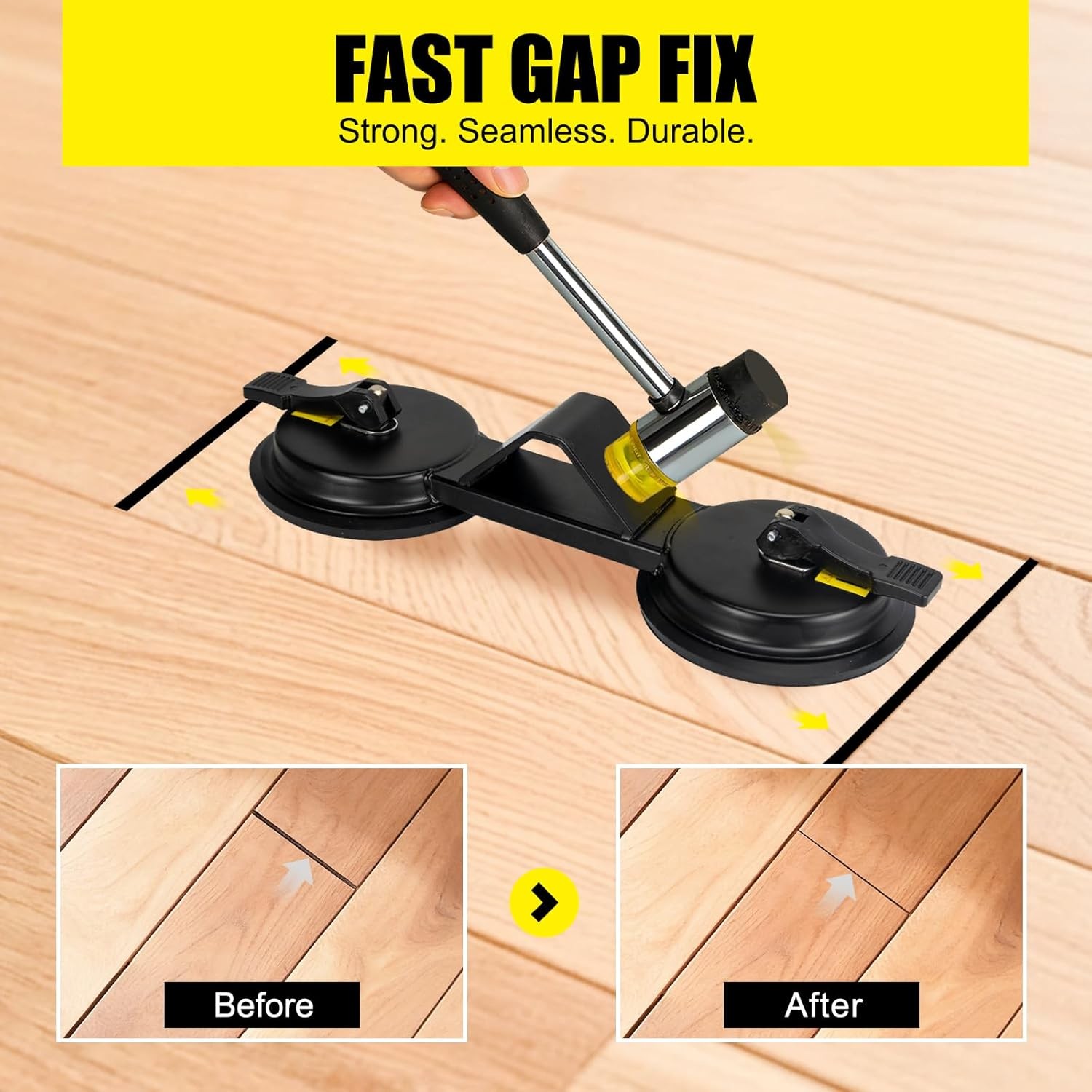 Floor Gap Fixer Tool – Heavy Duty 45° Striking Surface Floor Gap Repair Tool wit