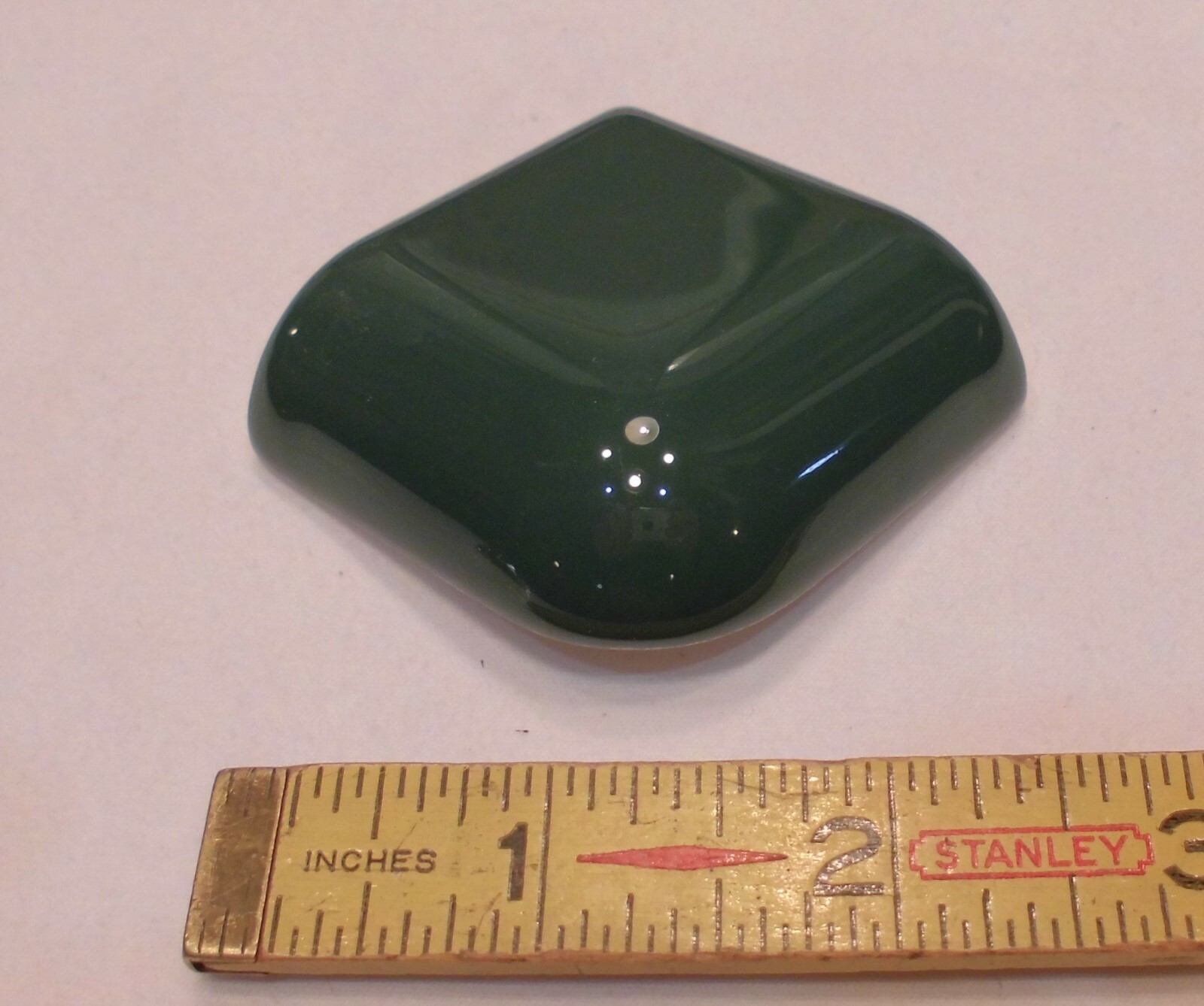 2 pcs. *Hunter Green* Radius Ceramic Bullnose…outside corner 2″ X 2″ Mudd NEW