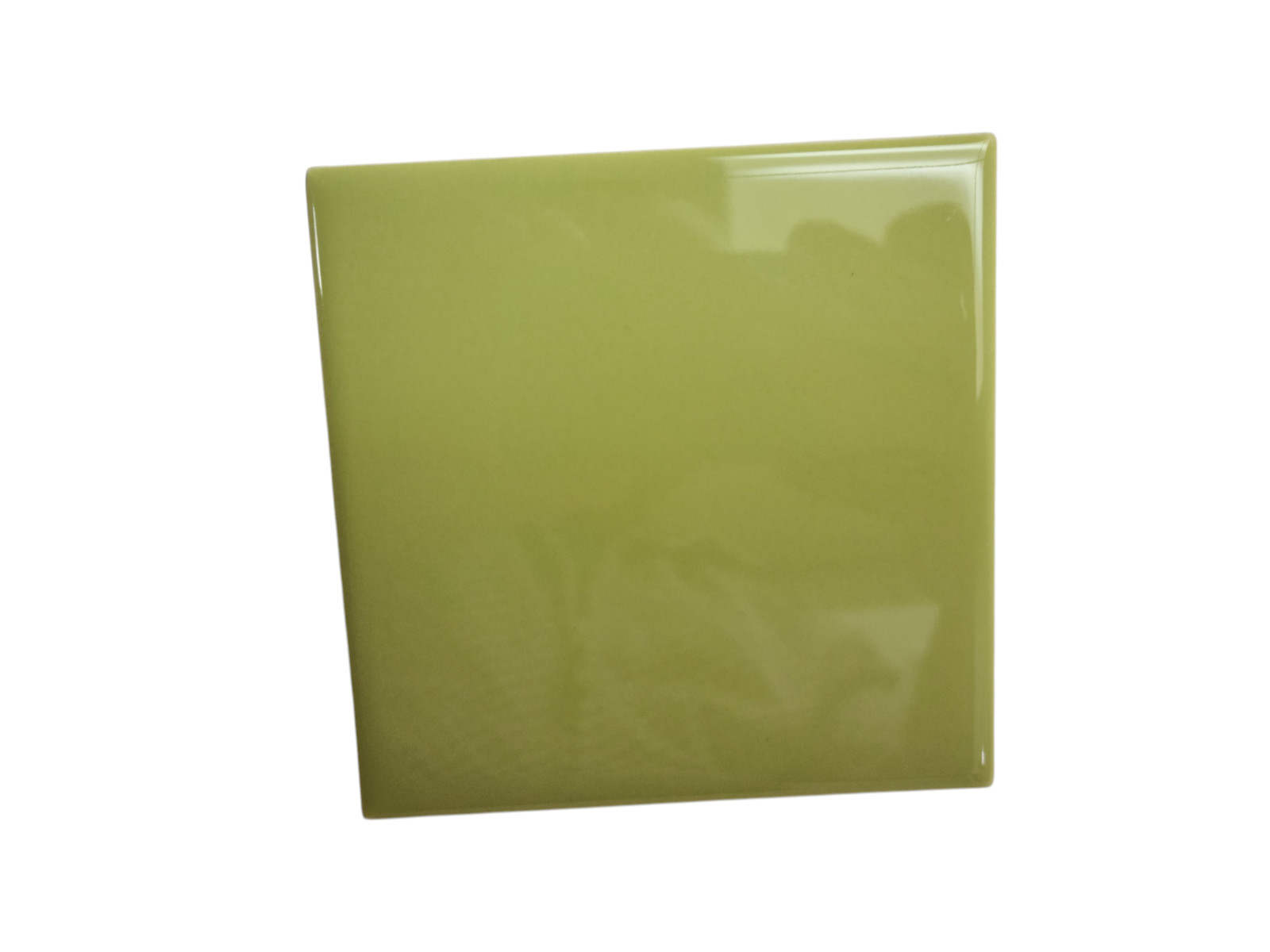 Lime Green Ceramic Tile Shower Backsplash 4.25 in Subway Mid Century Modern