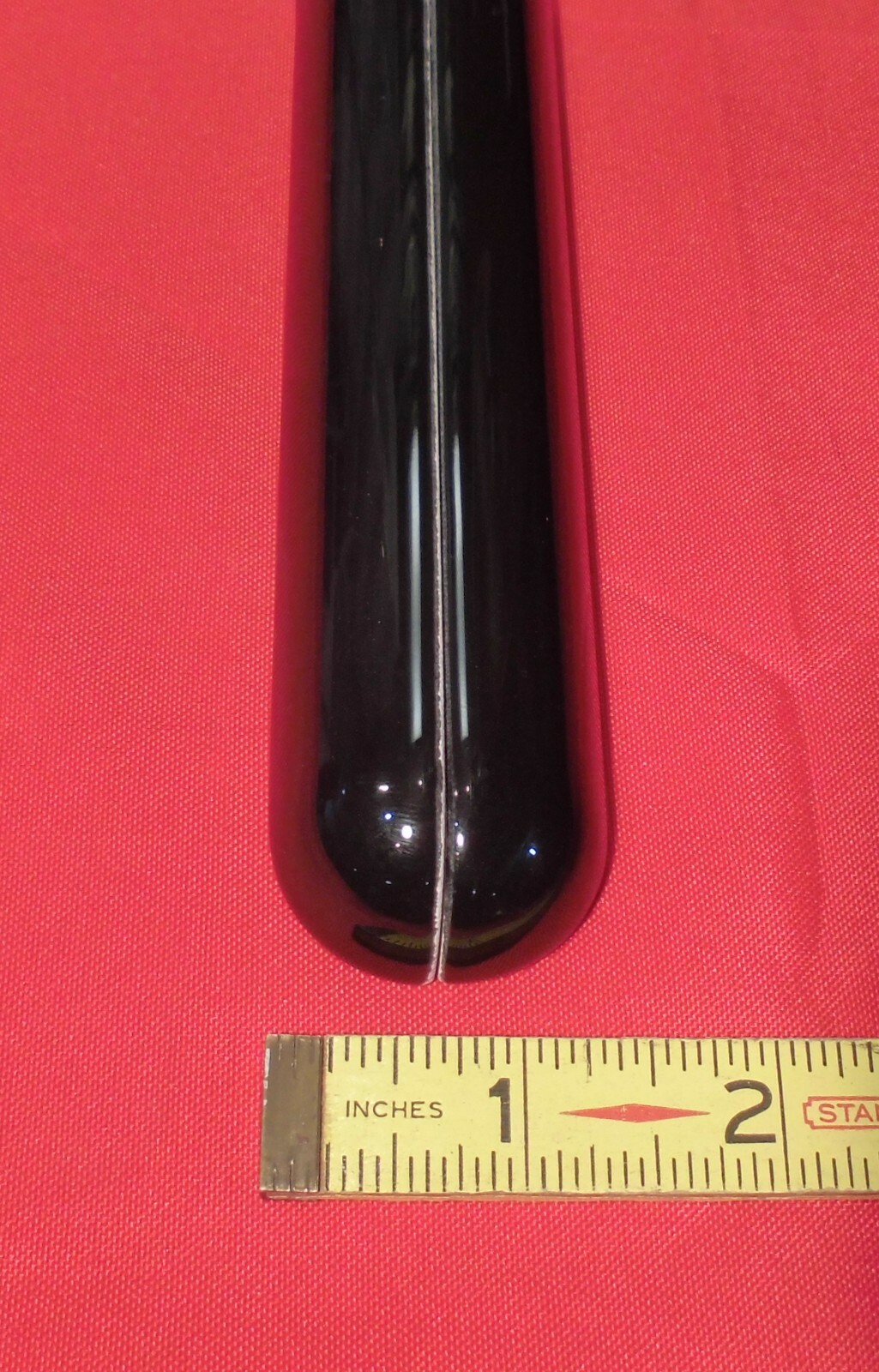 2 pcs. *Gloss Black* Ceramic Quarter Round Tiles 1″ X 6″ Finished Corner Beak