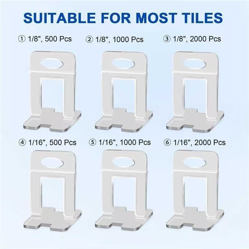Professional Tile Leveling System – 1/16 Inch Clips for Perfectly Level Surfaces