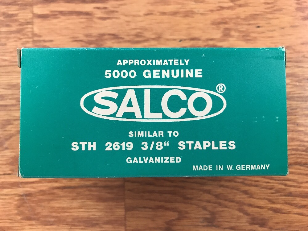 STH 2619 3/8″ Staples, 5000 Per Box