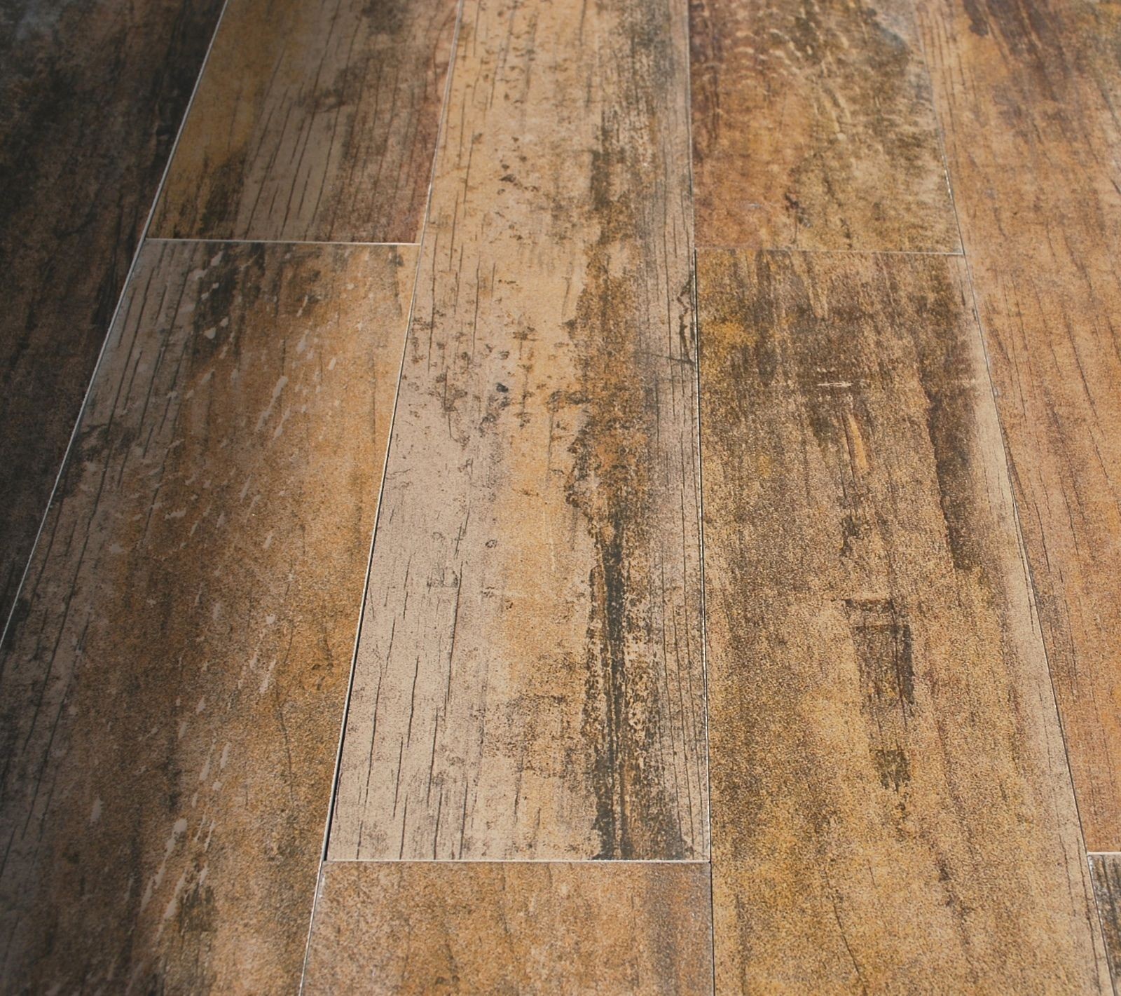 5×24 Rectified Wood-look Oak Porcelain Plank Field Tile Bath Floor (PER PIECE)