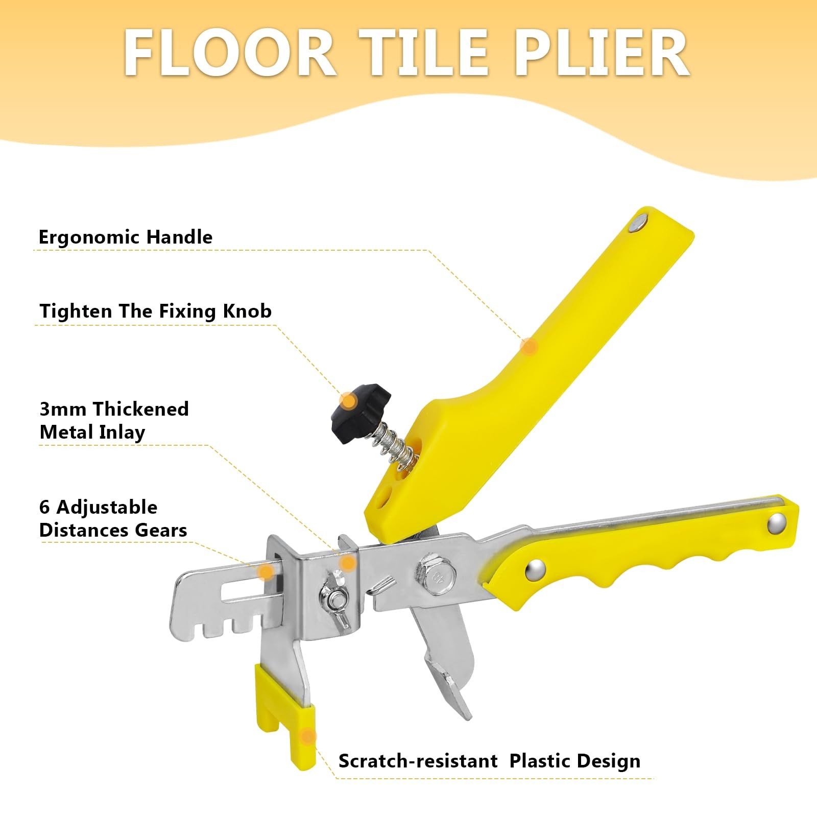 Tile Leveling System Kit with Tile Plier, 300pc Leveling Clips & 100pc Reusab…