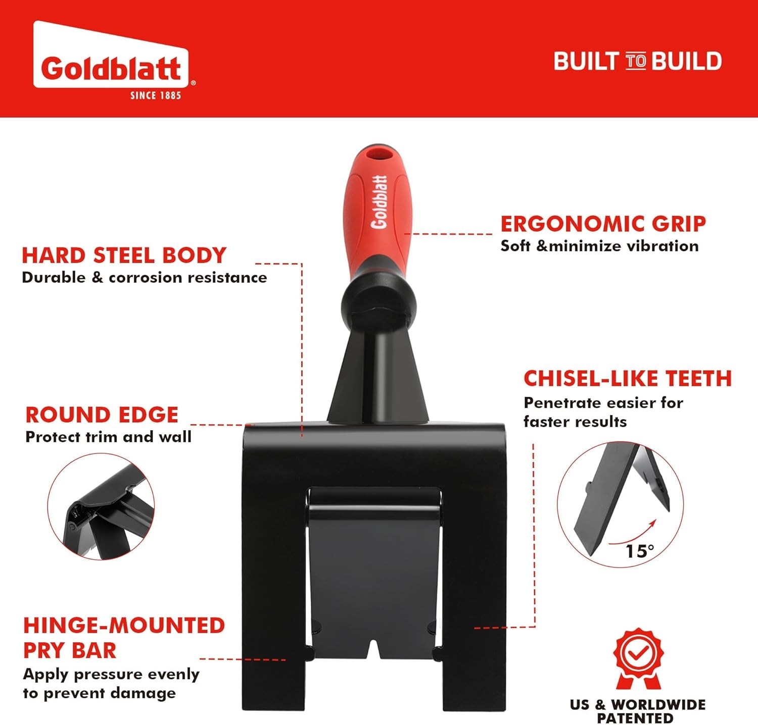Ergonomic Multi-Tool Trim Puller for Home Improvement & Remodeling Projects