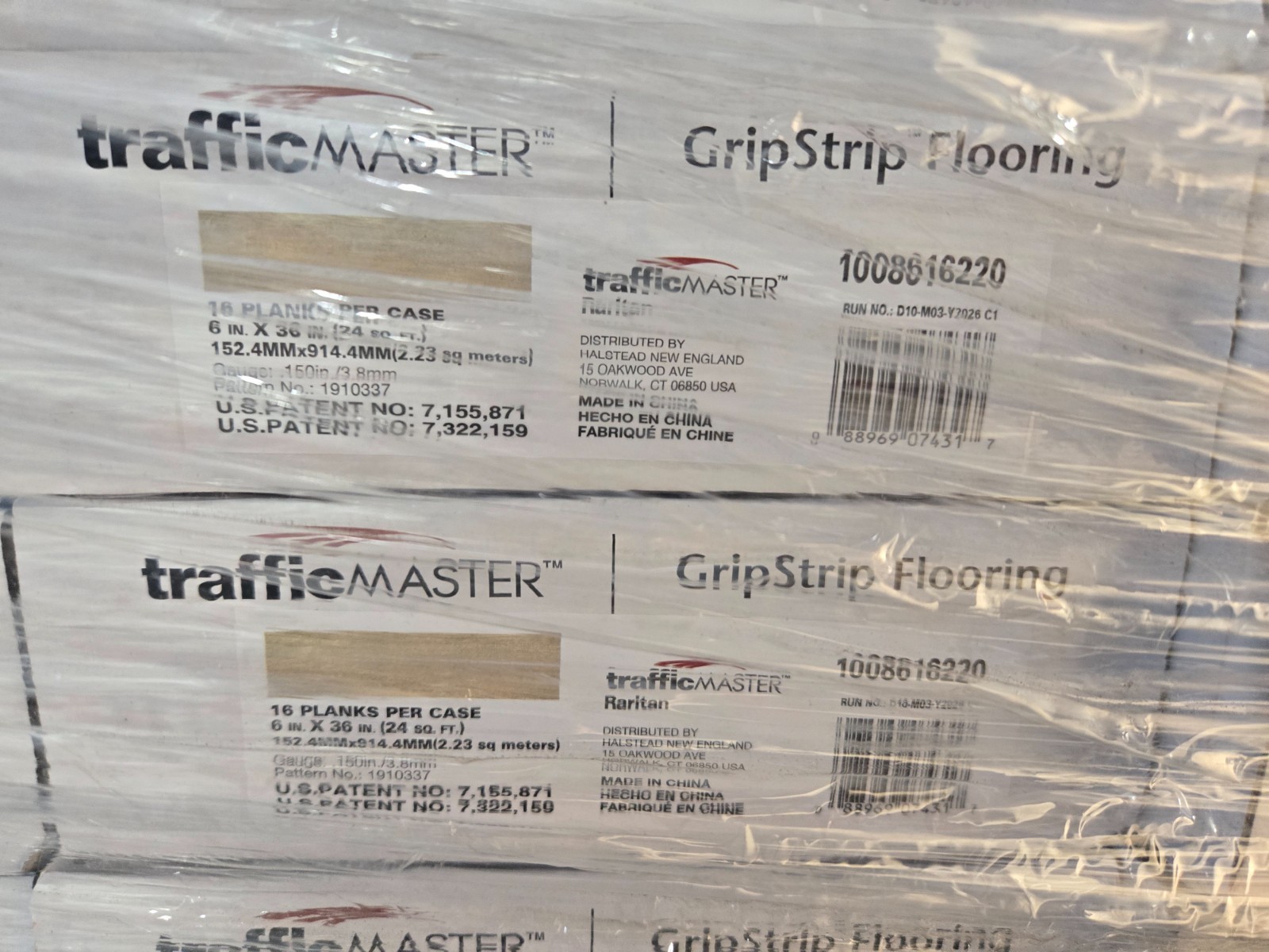 Pallet Sale – Trafficmaster Flooring Raritan 6in x 36in – 20 cases