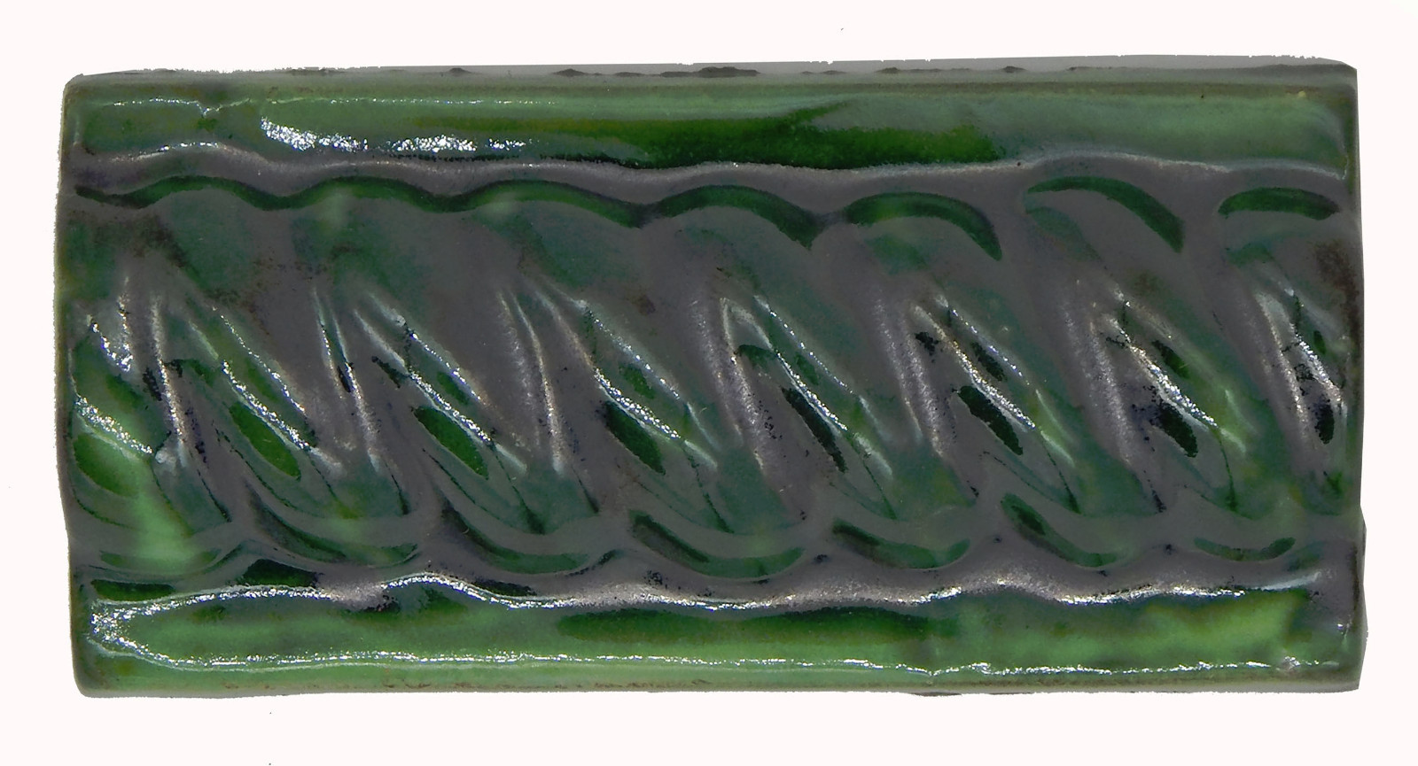 12 Braid Trim Tiles Mexican Rope Trims Ceramic Moldings Tiles Washed Green