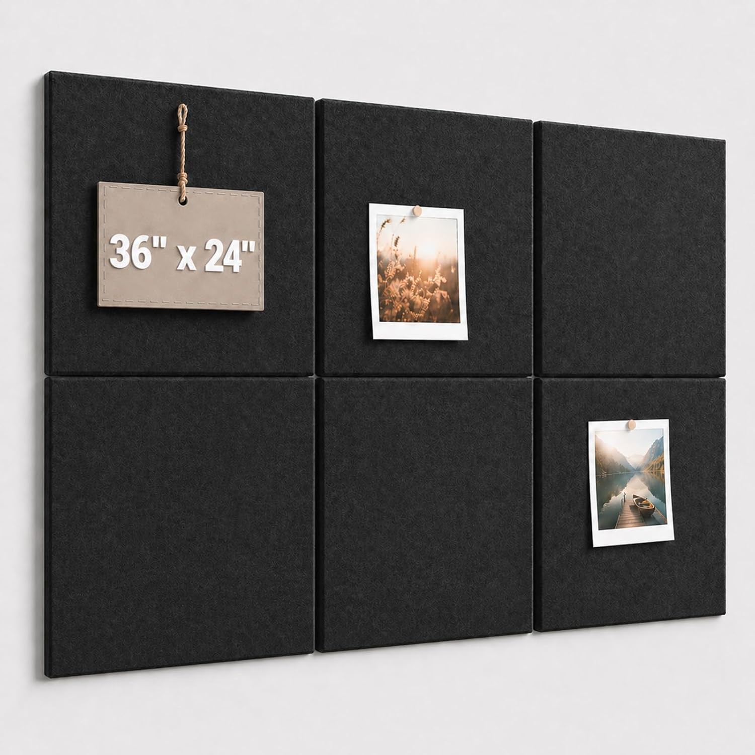 Large Cork Boards Walls 36″ x 24″ Self Adhesive Felt Wall Tiles Ideal Office