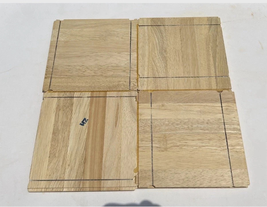 Solid Wood Hevea Parquet Flooring CHESTNUT Prefinished NEW Case 10 SQ. FT.