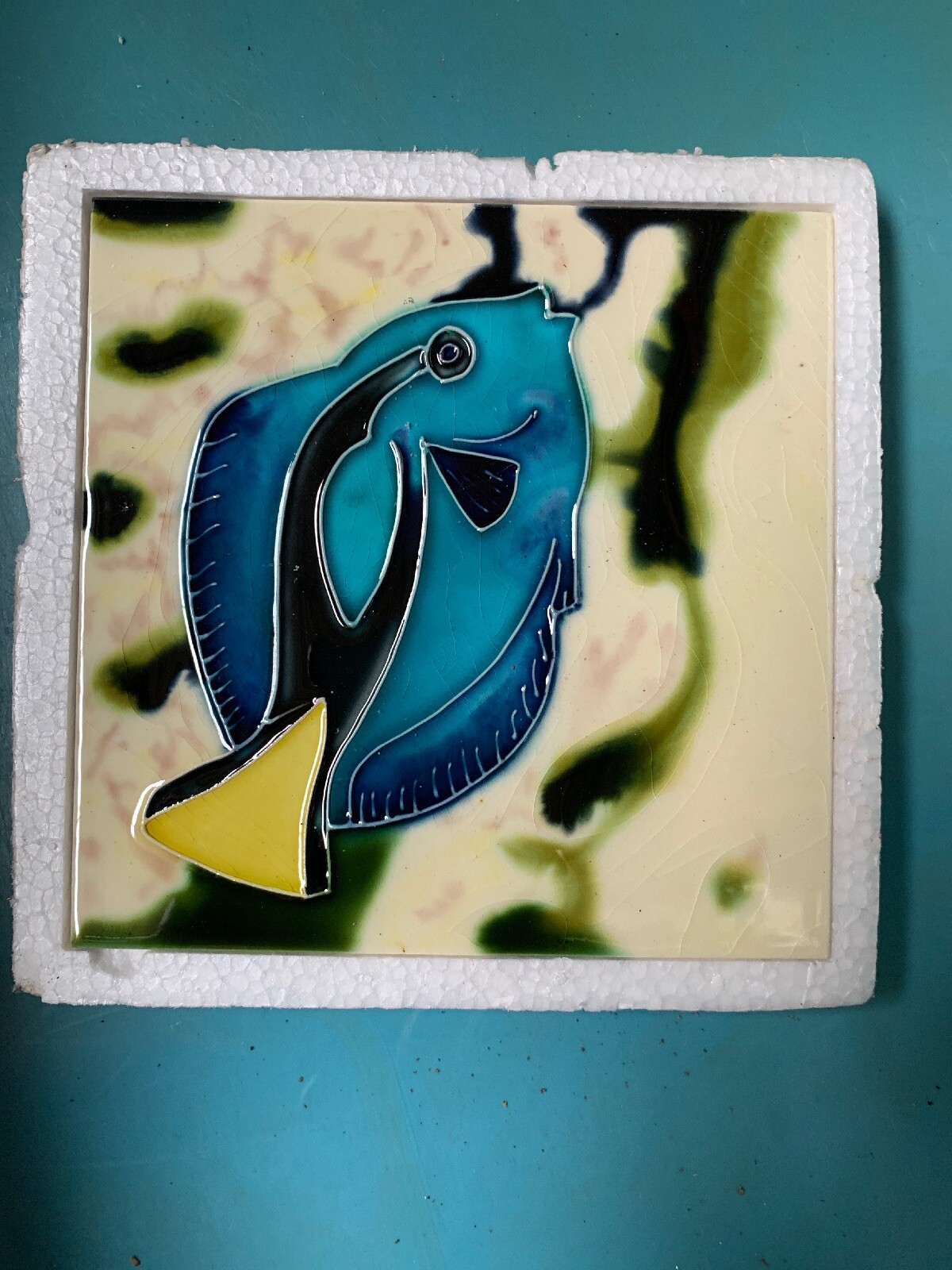 Tropical Fish Ceramic Tile Qty 16 of 6″ x 6″ Back Splash Decor