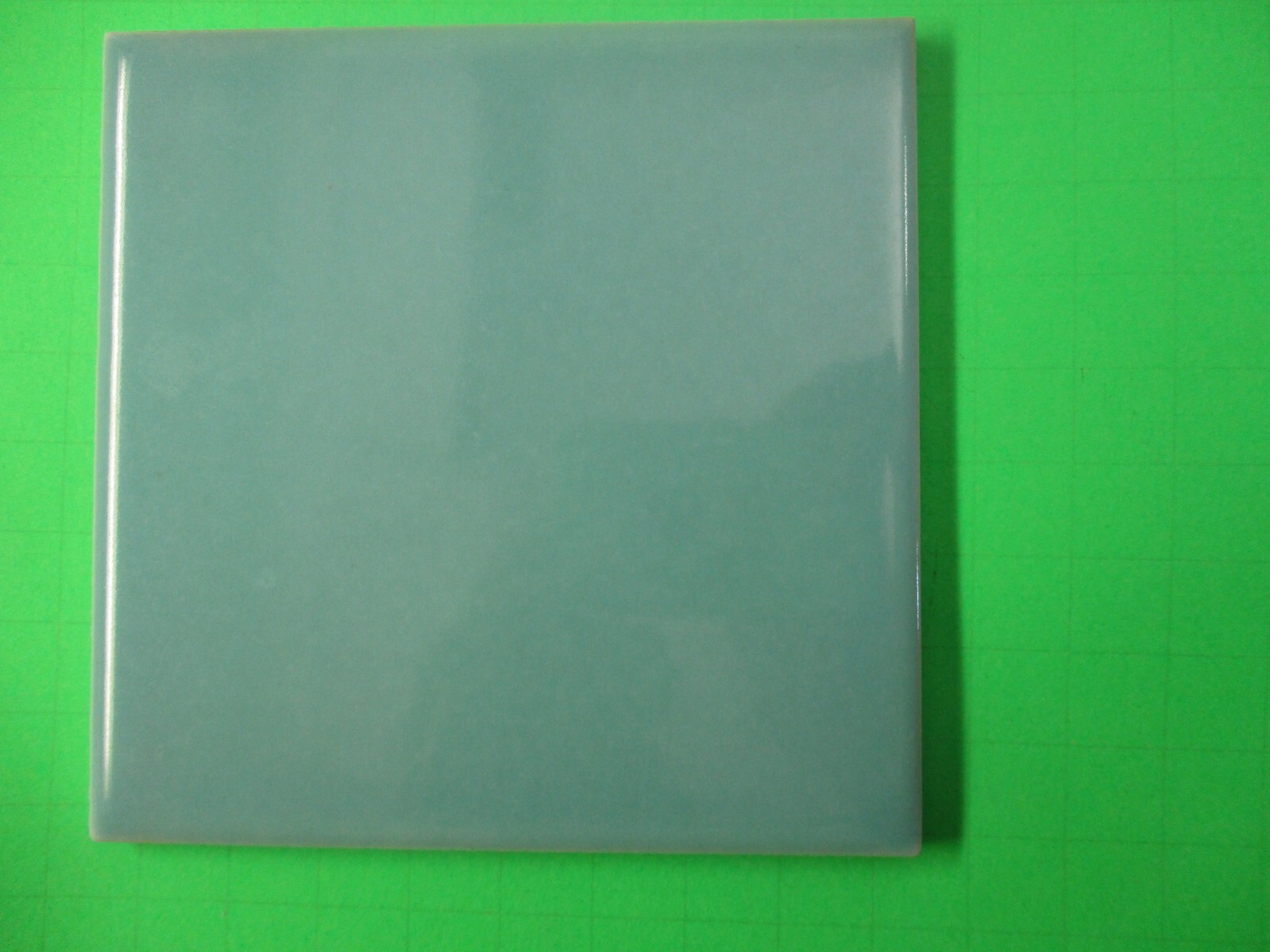 1 Wall Tile Atco USA 4-3/8″ Sq. Aqua Green Turquoise Ceramic 1950s Retro Vintage
