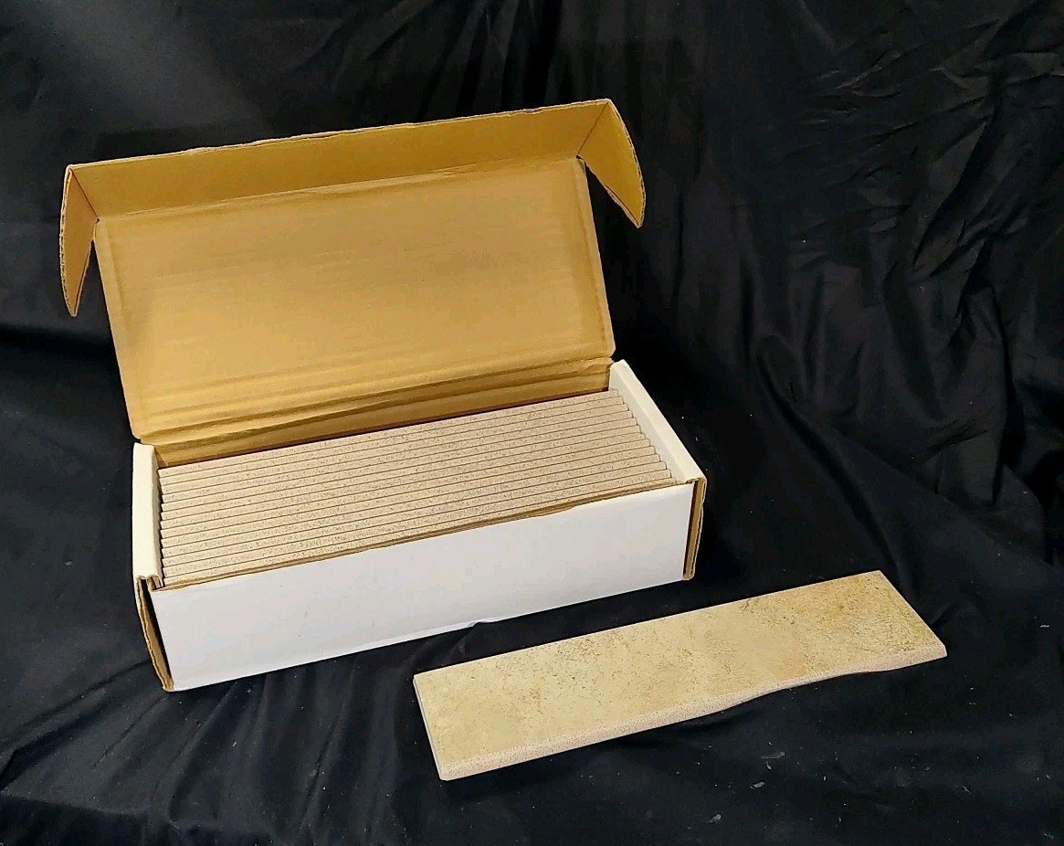 15 Pcs Mesa Beige 3″ X 12″ Bullnose Porcelain Tiles 8 mm Thickness L Coverage…