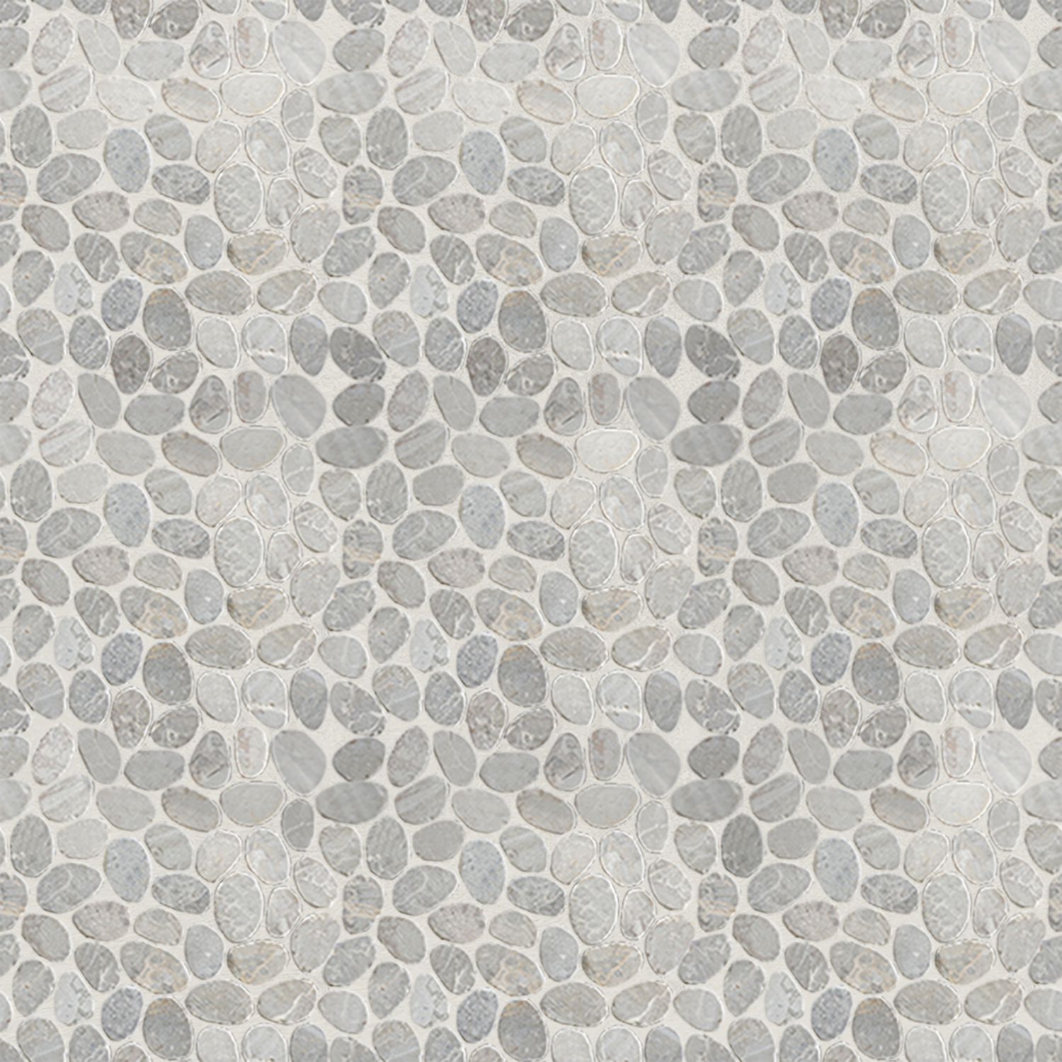 Smoke Grey Sliced Pebble Mosaic Wall & Floor Tile ($11.37/SqFt)