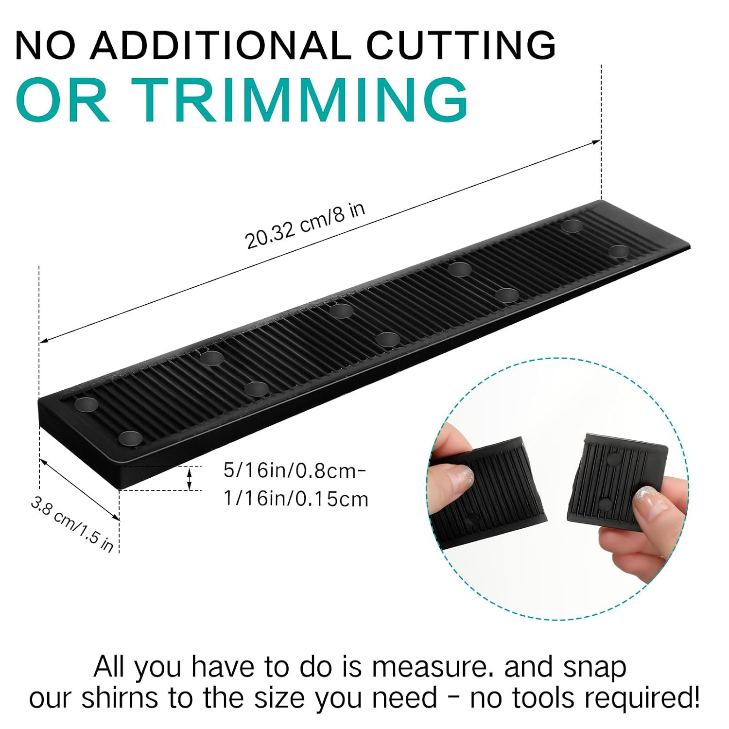 100 Pack 8 Inch Composite Plastic Shims for Leveling Multi Purpose Heavy