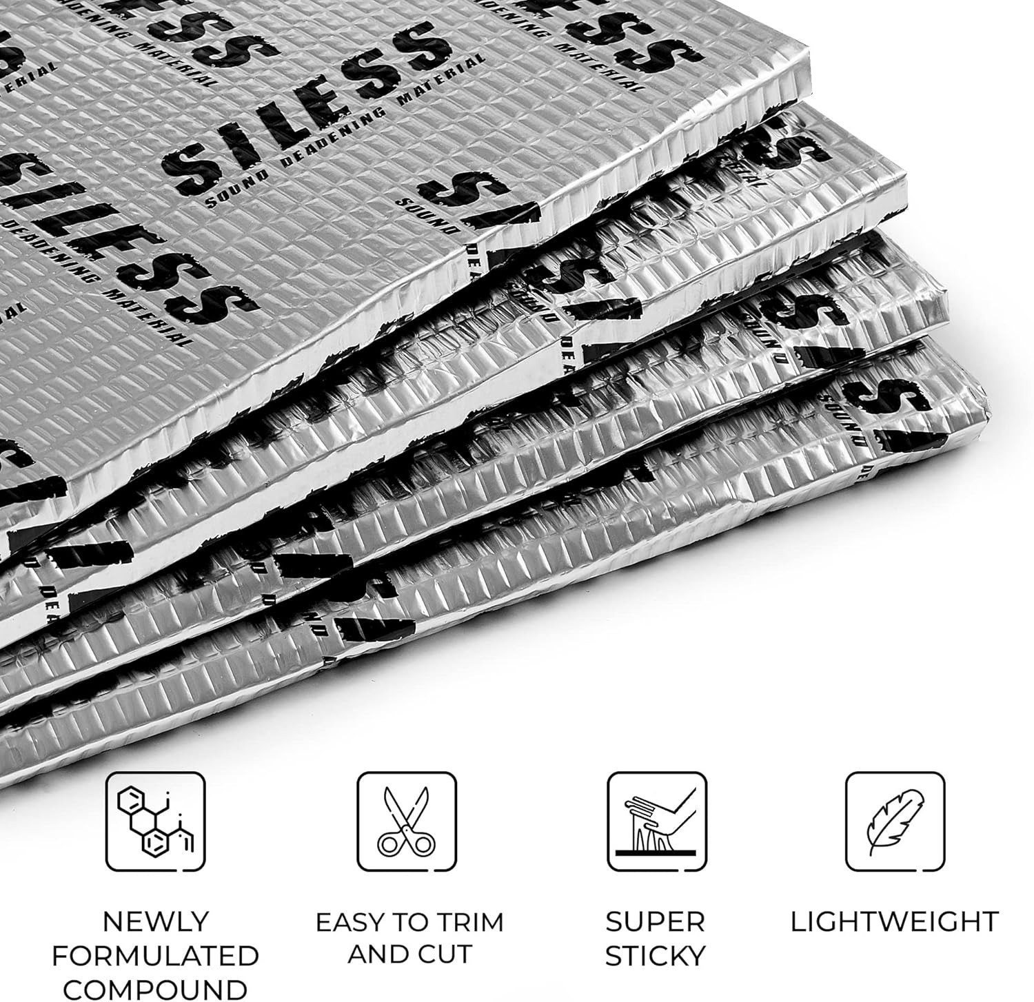 80 mil (2mm) 36 sq ft (3.4 sq m) Car sound insulation mat –