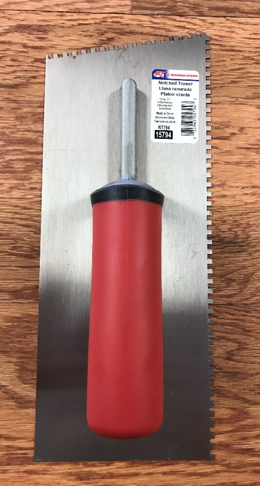 Marshalltown Tile Flooring Trowel For Schluter Kerdi