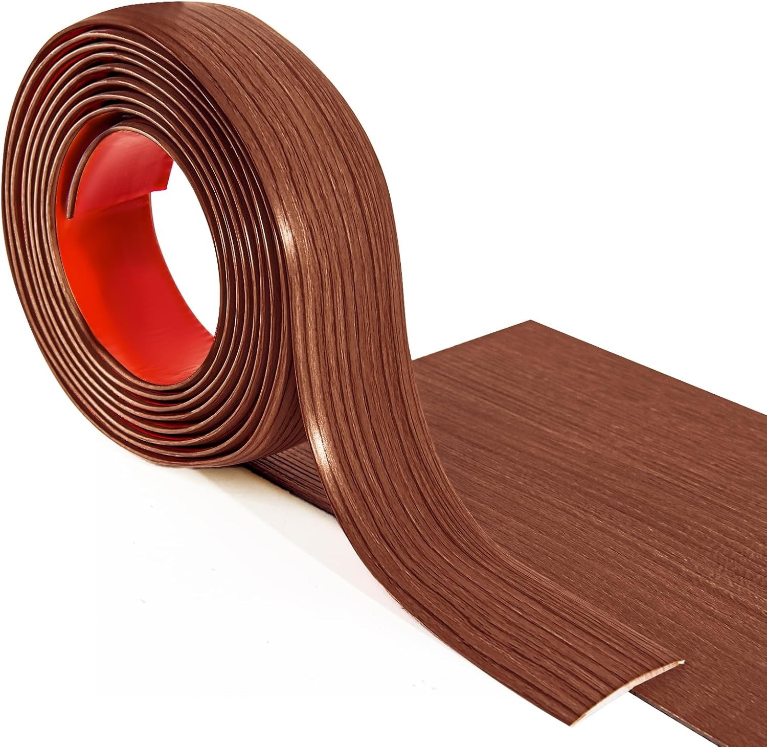 4 FT Easy Install Self-Adhesive Floor Transition Strip in Rich Cherry Color