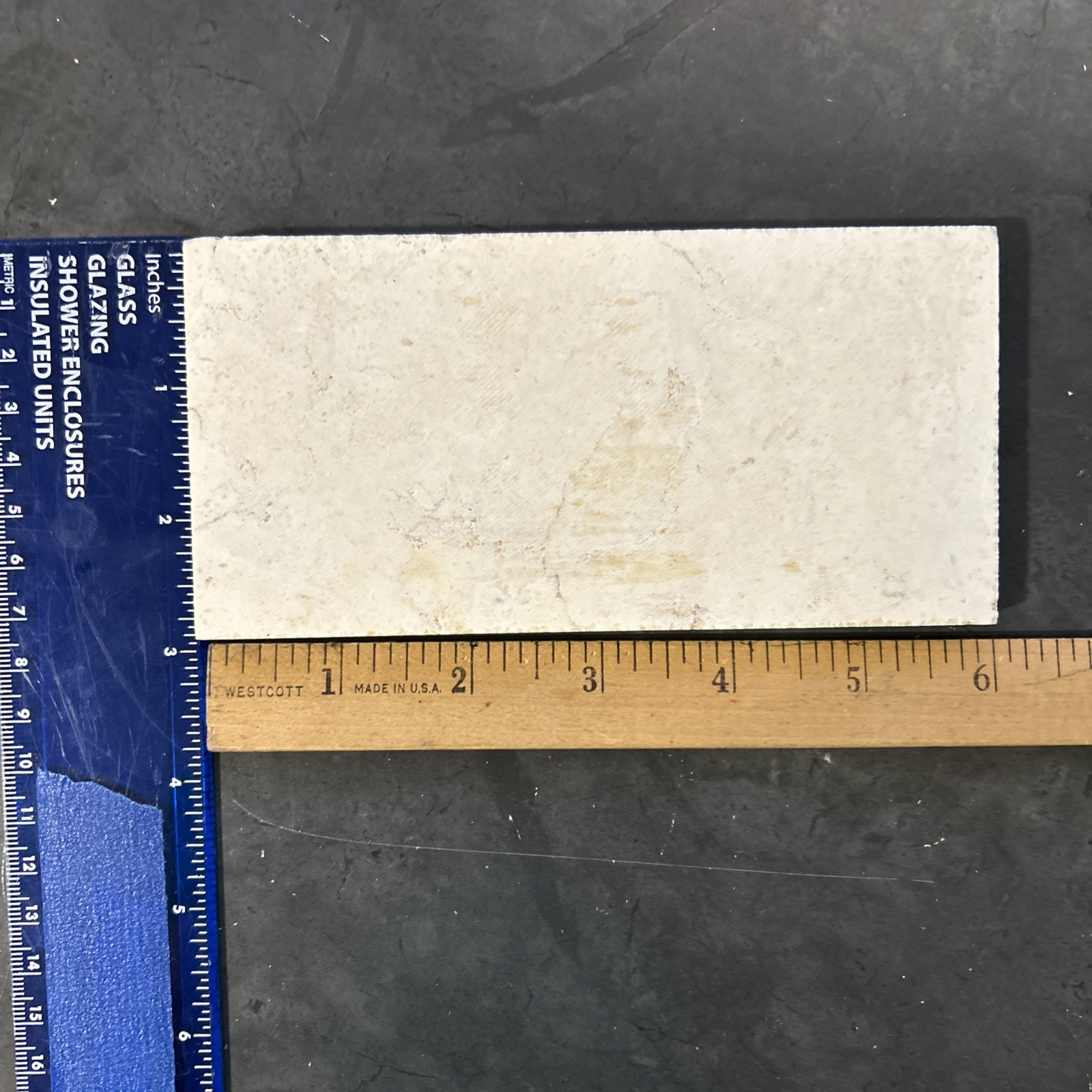 (1) piece Jerusalem Stone Ramon Gold Honed 3x6x3/4″ Beige Wall Tile Backsplash