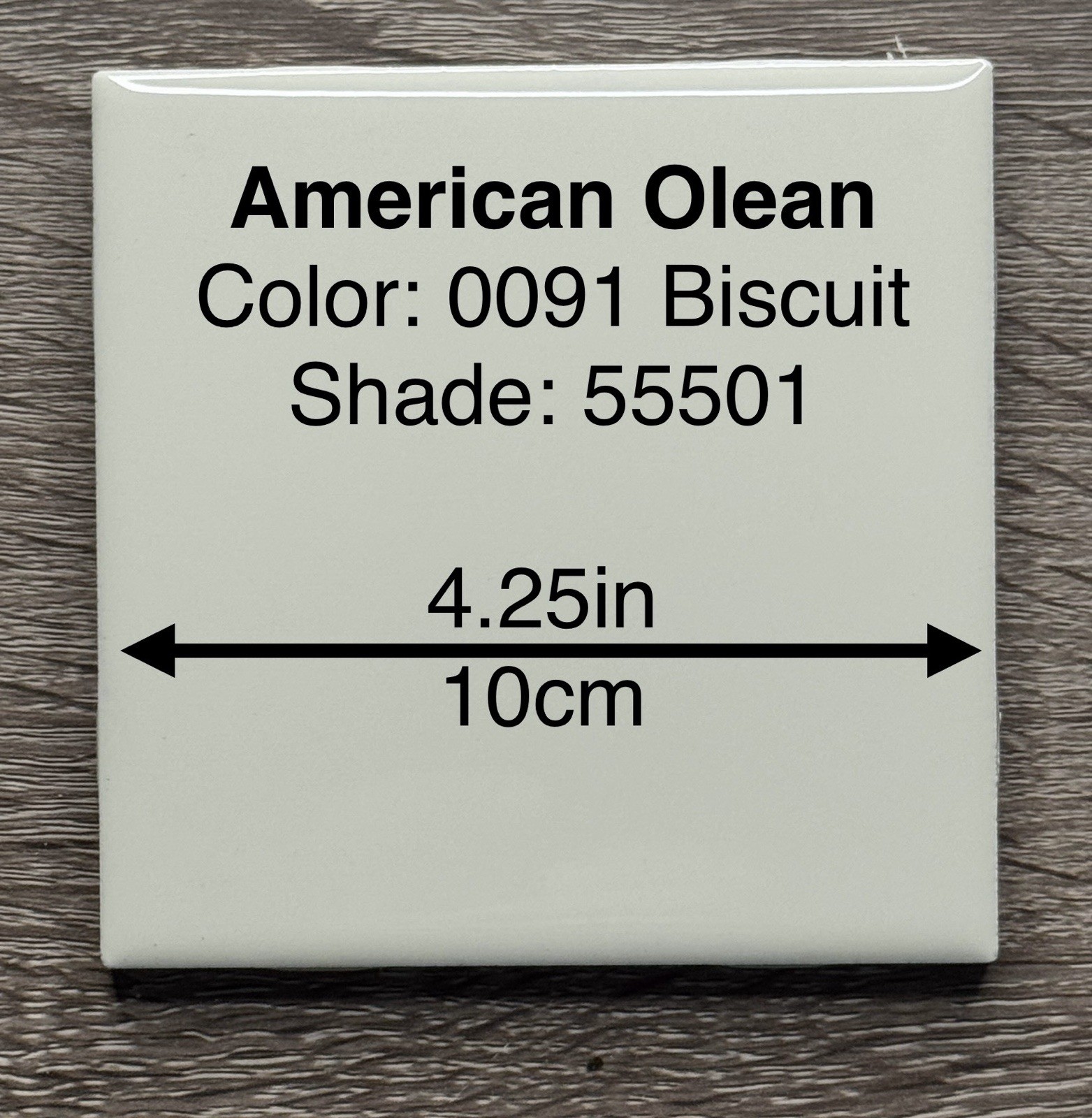 American Olean Glossy Subway Wall Tile 4.25” Lot of 9 Tiles – 0091 Biscuit Color
