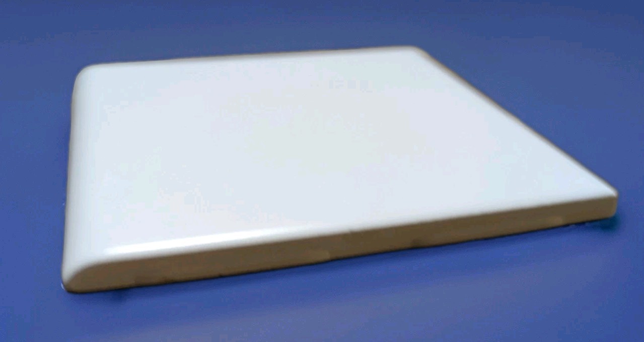 1 Vintage BULLNOSE Matte 4 1/4 USA Ultra White Tile New